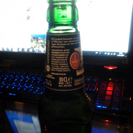 Toch jammer he van Grolsch :P hoe minder in het flesje hoe beter :P